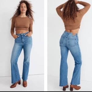 Madewell The Perfect Vintage Flare Blue Jean Magic Pockets Size 31/12